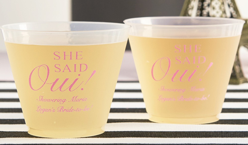 Paris-Themed Bridal Shower Favors and Supplies